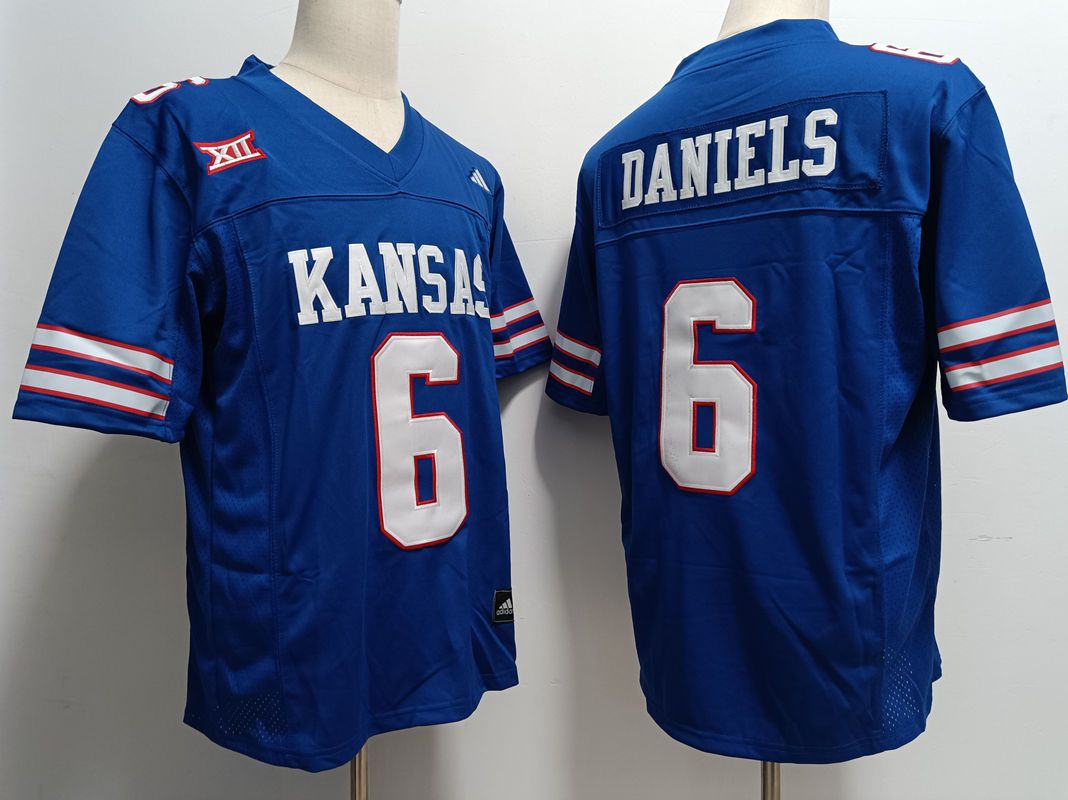 Men #6 Daniels Blue Nike 2025 NCAA Jersey